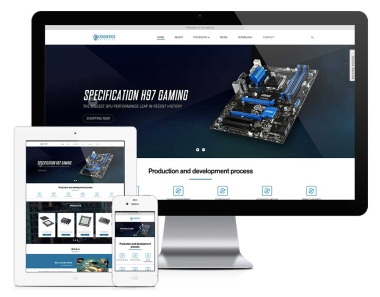 广州响应式电子元件外贸网站建设